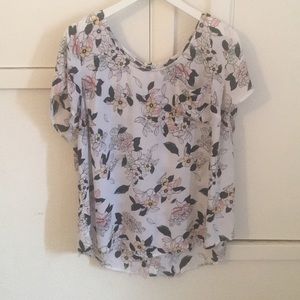 Floral Blouse with button down back - Torrid